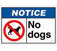 Nuova targa di avvertimento decorativa da parete, avviso "Vietato l'ingresso ai cani", resistente alle intemperie, di lunga durata, facile da montare, in metallo, per cortile, ufficio, sicurezza per