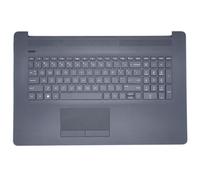 Nuova tastiera antiaderente compatibile con HP 17-CA2005UR, 17-CA2006NO, 17-CA2006UR, 17-CA2007NA, 17-CA2007NM, 17-CA2007NO, 17-CA2007UR custodia palmare con texture nera out out QWERTY Touch Pad