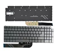 NUOVA tastiera del computer portatile DEGLI STATI UNITI for DELL Inspiron 15-5501 5502 5508 5509 5590 5591 5598 5593 5594 5584 3501 3502 3505 (Color : Silver No backlit)