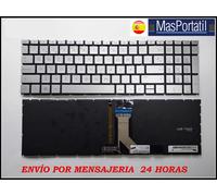 NUOVA TASTIERA SPAGNOLA PORTATILE HP PAVILION 15-EG1000 SERIE ARGENTO TEC78