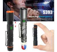 Nuova torcia a LED 10440 batteria al litio con clip a penna zoom retrattile torcia magnetica tipo-c ricarica avventura all'aperto