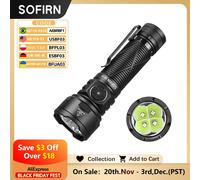 Nuova torcia Sofirn SR20 MINI 1200lm 18350 USB C IP68 impermeabile con luce chiave LED rossa per le situazioni di emergenza in campeggio