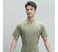 Nuova uniforme da chef personalizzata, a maniche corte, di alta qualità, adatta per hotel, ristoranti occidentali, panetterie, caffè, negozi di fiori, ristoranti BBQ, fast food L,M,S,XL,XS,XXLColore u