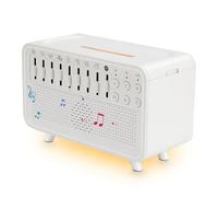 [Nuova versione 2025]White Noise Machine Baby con diffusore per oli essenziali e luce notturna, Sleep Sound Machine con 8 suoni naturali, rumore bianco per dormire, meditazione, yoga