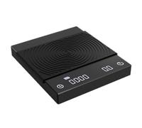 Nuova versione Bilancia da cucina for caffè Black Mirror Basic con timer automatico for espresso e versato digitale(Black)