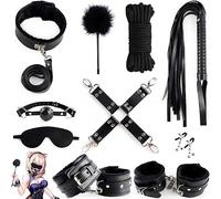 Nuova Versione Di Accessori Multifunzionali -10 Pezzi Set Di Cinghie Di Allenamento Yoga In Pelle Nera, Regalo Originale Per L'allenamento Yoga Fitness - K40