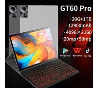 Nuova versione globale GT60 Pad Pro Tablet 14 pollici HD Tablet originale 5G Wifi Android 14.0PC Tablet 129000mAh Google Play Black 16 1TB 14inch