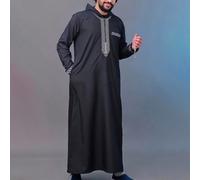 Nuova vestaglia con cappuccio ampia da uomo, lussuosa veste da uomo ricamata a maniche lunghe, abbigliamento , abaya medio orientale, tradizionale vestaglia da uomo Juba Sobey L,M,S,XL,XXLBlocchi di c