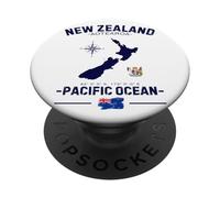 Nuova Zelanda Aotearoa Oceano Pacifico GPS Stemma Bandiera PopSockets PopGrip Adesivo
