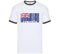Nuova Zelanda Codice a Barre Stile Bandiera - Uomo Suoneria - NZ Paese