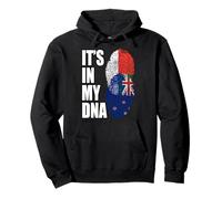 Nuova Zelanda E Malgascio Mix Dna Heritage Flag Felpa con Cappuccio