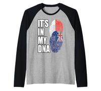 Nuova Zelanda E Malgascio Mix Dna Heritage Flag Maglia con Maniche Raglan