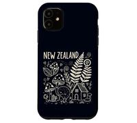 Nuova Zelanda Kiwi Bird Maori Haka Doodle | NZ Rugby Inspired Custodia per iPhone 11