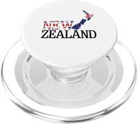 Nuova Zelanda mappa terra bandiera Nuova Zelanda retrò vintage PopSockets PopGrip per MagSafe