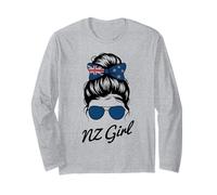 Nuova Zelanda Ragazza Nuova Zelanda Bandiera Classico Match Pride Game Maglia a Manica