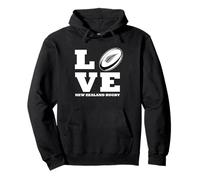 Nuova Zelanda Rugby Love Design con Felce Felpa con Cappuccio