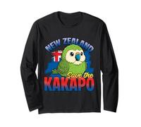 Nuova Zelanda Save The Kakapo Bird Adorabile Kakapo Maglia a Manica