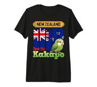 Nuova Zelanda Save The Kakapo Parrot Carino Kakapo Uccello Maglietta Premium