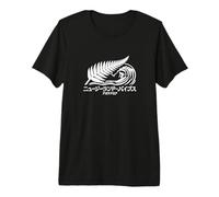 Nuova Zelanda Surf Vibes Aotearoa Silverfarn Maglietta Premium