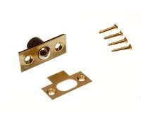 Nuove 2 X Balle Catch Cupboard Door Sprung Latches EB Ottone Placcato 16Mm 5/8"