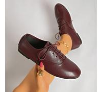 Nuove ballerine con tacco basso, morbide, confortevoli e leggere, adatte per la primavera/estate/autunno, scarpe da lavoro alla moda per donne, disponibili nei colori rosso, nero, bordeaux. Sneaker ne