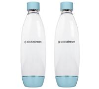 NUOVE bottiglie SodaStream Fresh Blue 1L set di 2 lavabili in lavastoviglie...