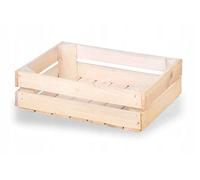 Nuove cassette per frutta in legno per vino e mele, naturali, 40 x 30 x 12 cm
