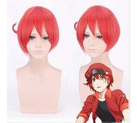 Nuove cellule al lavoro cosplay parrucca eritrocita neutrofilo neutrofilo piastrinico sintetico hataraku saibou cosplay parrucche +capsula della parrucca una dimensione (PL-192)