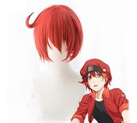 Nuove cellule al lavoro Parrucca Cosplay Eritrociti Globuli rossi Neutrofili Piastrine sintetiche Hataraku Saibou Parrucche cosplay + berretto parrucca