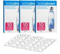 NUOVE compresse detergenti SodaStream 3x10 pezzi decalcificante per bottiglie...
