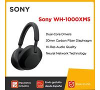 Nuove cuffie Sony Wireless WH-1000XM5 con cancellazione del rumore processore integrato con batteria da 30 ore V1 Soft Fit Leather 4 microfoni