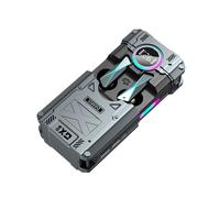 Nuove Cuffie Wireless 5.3 DX-08 Nuove Cuffie da Gioco Stereo E-Sport In Stile Meccanico Punk Auricolari TWS Grigie