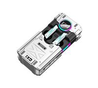 Nuove Cuffie Wireless 5.3 DX-08 Nuove Cuffie da Gioco Stereo E-Sport In Stile Meccanico Punk Auricolari TWS Argento