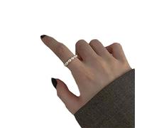 Nuove donne naturali perle d'acqua dolce anello carino stella cuore orso zircone ciondolo fatto a mano elastico perline anelli gioielli regalo festa design pratico e durevole