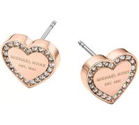 Nuove Orecchini A Cuore In Cristallo Pave Con Tonalità Oro Rosa MKJ3967