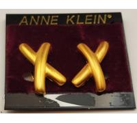 Nuove Orecchini Clip-On A Forma Di Lettera X In Oro ANNE KLEIN