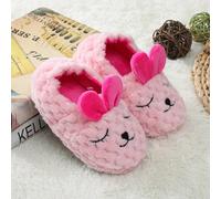 Nuove pantofole calde a forma di coniglio dei cartoni animati per bambini, adatte per l'uso domestico in autunno/inverno, in materiale in peluche EUR22-23,EUR24-25,EUR26-27,EUR28-29