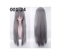 NUOVE parrucche lunghe 80 cm Parrucche sintetiche in fibra ad alta temperatura Costume Parrucche Cosplay Parrucche per feste 24 Colori 001-24