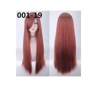 NUOVE parrucche lunghe 80 cm Parrucche sintetiche in fibra ad alta temperatura Parrucche cosplay Parrucche per feste 24 Colori 001-19