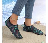 Nuove scarpe da spiaggia per il wading, scarpe per la corsa in acqua antiscivolo e traspiranti, morbide, con suola morbida, nere, per immersioni, per uomo e donna nei parchi acquatici, scarpe per lo s