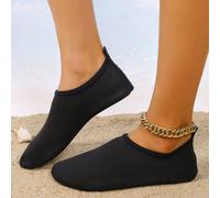 Nuove scarpe da spiaggia, scarpe da wading, calzini antiscivolo, scarpe da nuoto, traspiranti, morbide scarpe da corsa, scarpe da immersione a soletta morbida, nere, per uomini e donne nei parchi acqu