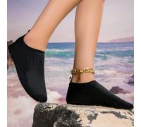 Nuove scarpe da spiaggia, scarpe per attraversare i corsi d'acqua, antiscivolo, calze da acqua, scarpe da nuoto, traspiranti, suola morbida, scarpe da immersione nere per uomini e donne nei parchi acq
