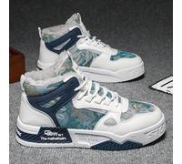 Nuove scarpe invernali alte alla caviglia stile "Foresta Segreta" , dipinte a olio, sneaker calde per uomo, modello 2025 CN39,CN40,CN41,CN42,CN43,CN44GraficoTessuto