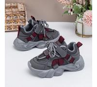 Nuove scarpe sportive per bambini per primavera e autunno, sneaker casual con suola chunky e chiusura a strappo, comode e leggere per le ragazze, sneaker da running versatili e alla moda per i ragazzi