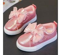 Nuove sneaker alla moda per bambini decorate con fiocchi in , tomaia glitterata, adatte per gite all'aperto, passeggiate, sport e spostamenti quotidiani in città EUR21,EUR22,EUR23,EUR24,EUR25,EUR26,EU