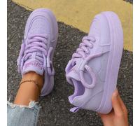 Nuove sneaker con platform comode e alla moda stile college, con cinturini spessi viola, per l'autunno/inverno 2025 da donna CN35,CN36,CN37,CN38,CN39,CN40,CN41,CN42,CN43
