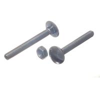 Nuovi 1.000 X Bulloni Quadrati M6 X 6Mm X 40Mm Con Dadi Esagonali Bzp -