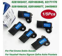 Nuovi 1/5 pezzi 0281002437 0281006076 0281006028 Sensore pressione aria aspirazione MAP per Fiat Volvo Vauxhall 0281006077 93171176 24459853