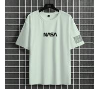 Nuovi arrivi estivi 2025 Maglietta da uomo a maniche corte girocollo taglie comode, di moda, casual e versatile 1XL,2XL,3XL,4XL,5XL,6XLLettere,sloganTessuto in maglia