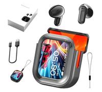 Nuovi Auricolari per Traduzione Ne20 2025, Auricolari Wireless Bluetooth 6.0 Con Schermo Lcd, Traduzione Intelligente per Viaggi Di Lavoro E Comunicazioni Quotidiane(Nero)